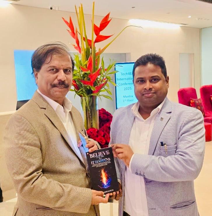 Dr Subodh Kumar presented his book “Believe It or Not, But It Happens” to Prof. A. Ravinder Nath, Vice Chancellor, Central University of Kashmir.
